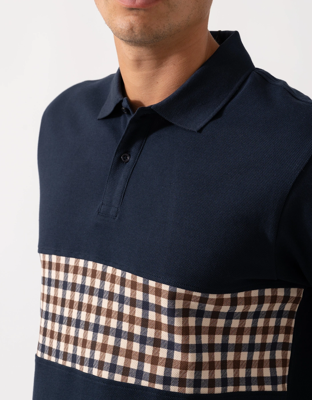 Mens Iconic Insert Polo - Navy 11