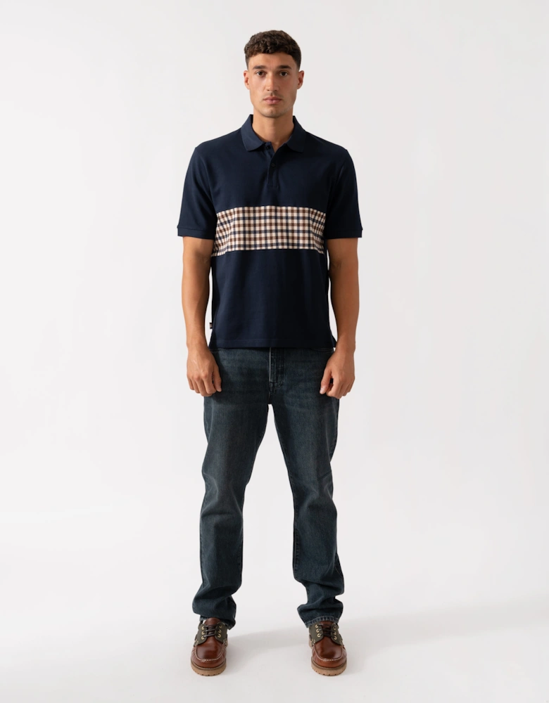Mens Iconic Insert Polo - Navy 11