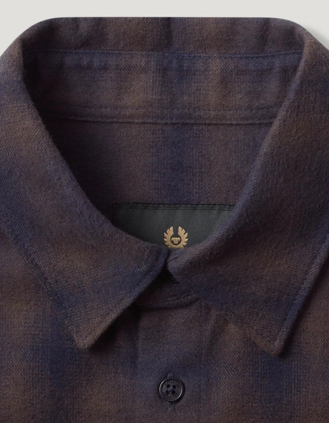 Outpost Mens Flannel Shirt - Major Brown/Dark Ink/Charcoal
