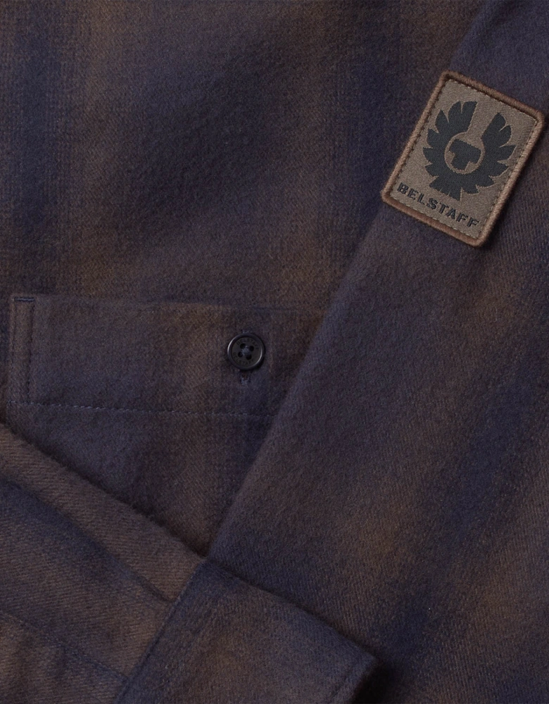 Outpost Mens Flannel Shirt - Major Brown/Dark Ink/Charcoal