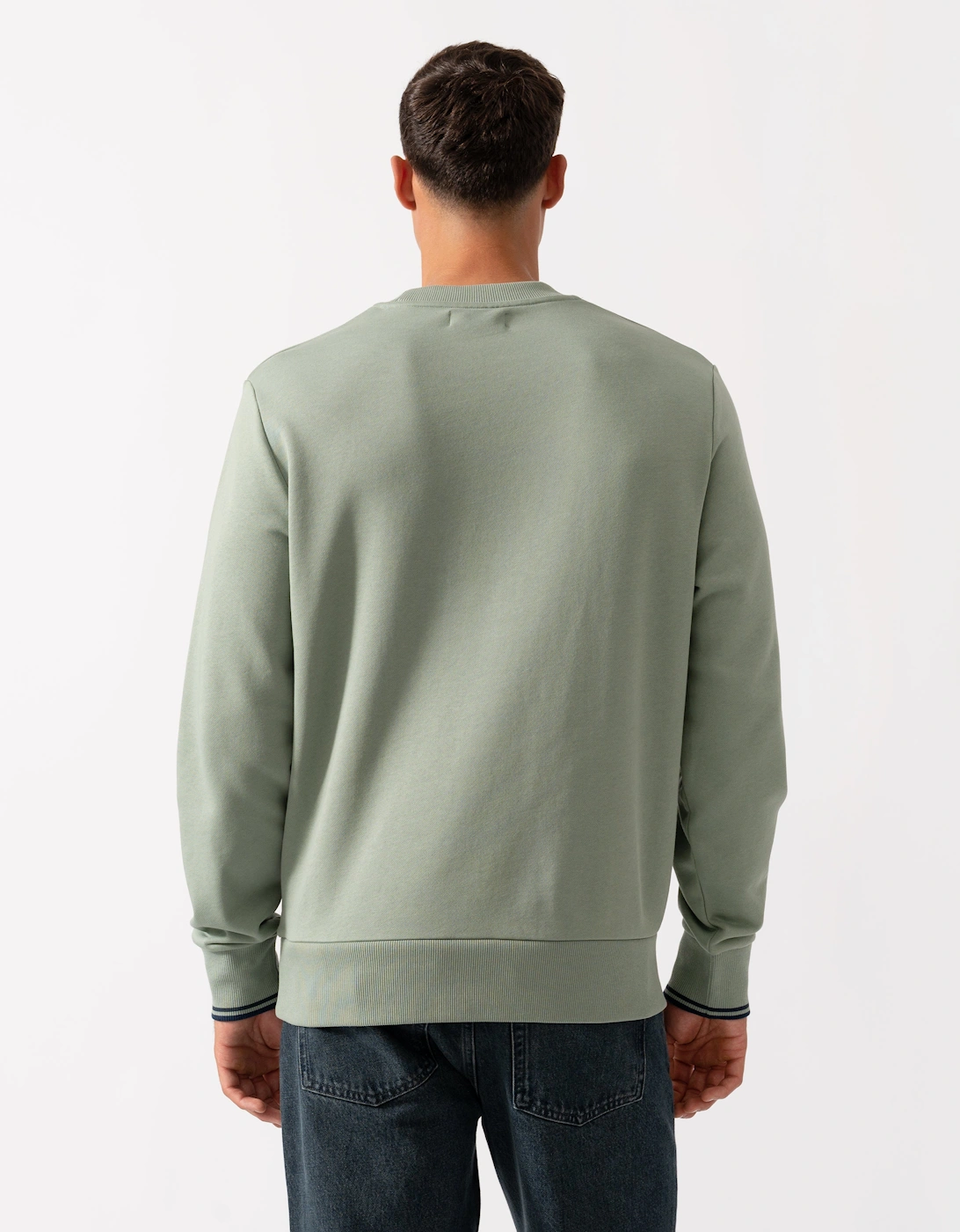 Mens Crew Neck Sweatshirt - Bayleaf/Dark Airforce/Tennis Blue Z49