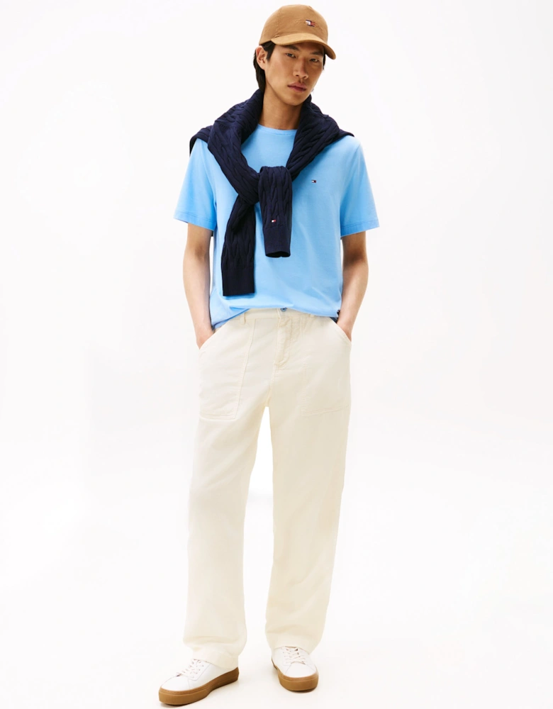 Essential Seasonal Regular Fit Solid Mens T-Shirt - Vessel Blue