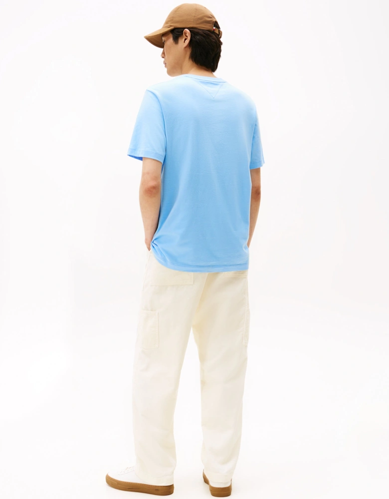 Essential Seasonal Regular Fit Solid Mens T-Shirt - Vessel Blue