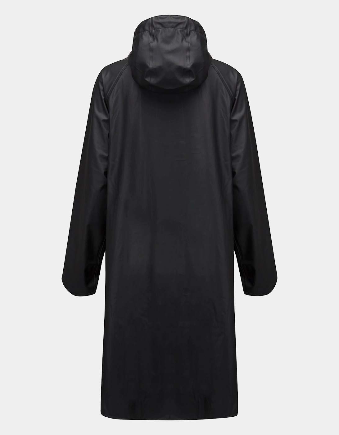 Rain Womens A-Line Rubberised Raincoat - Black 001