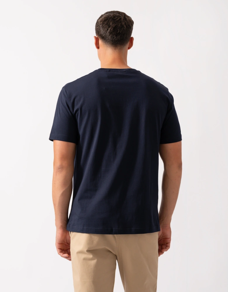 Mens Short Sleeve Archive Shield T-Shirt - 433 Evening Blue