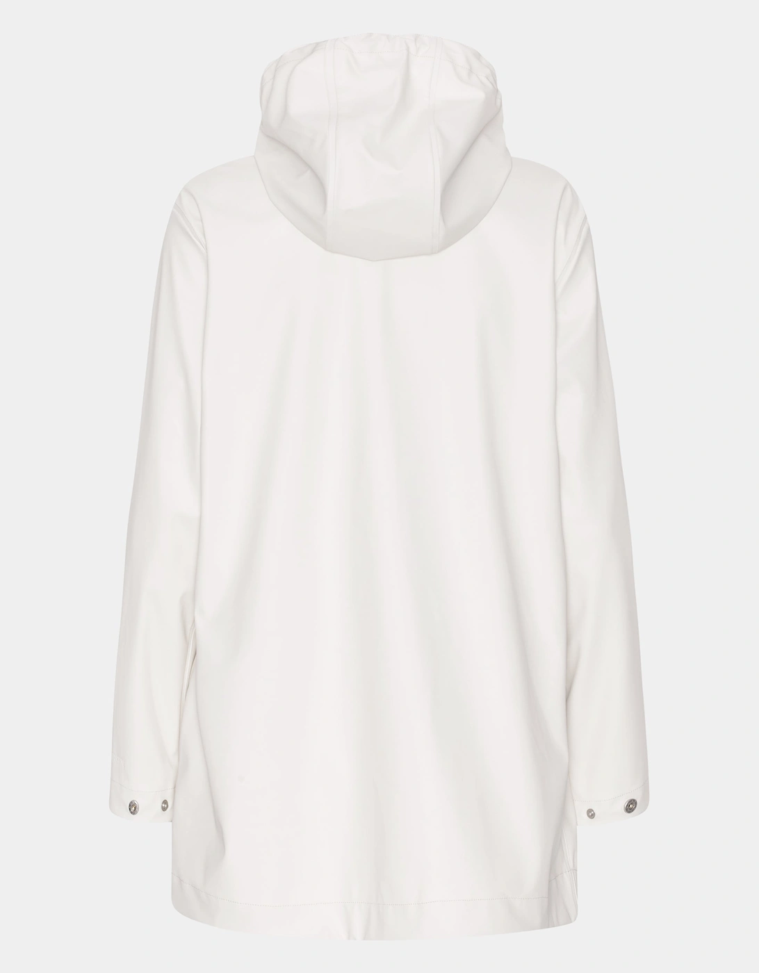 Rain Womens Short Rubberised Raincoat - Milk Creme 121