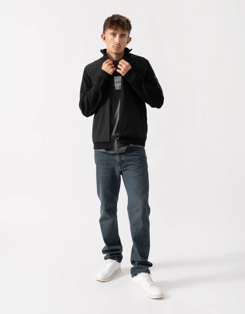 BOSS Green Momentum-X Mens Full Zip Jumper - Black 001