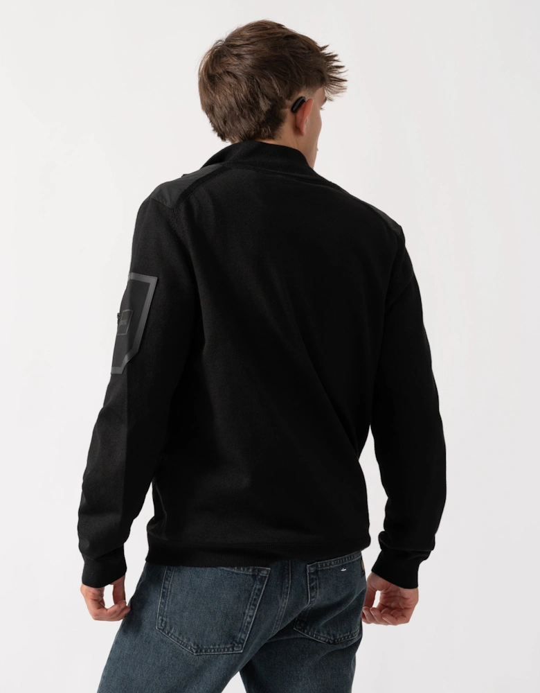 BOSS Green Momentum-X Mens Full Zip Jumper - Black 001