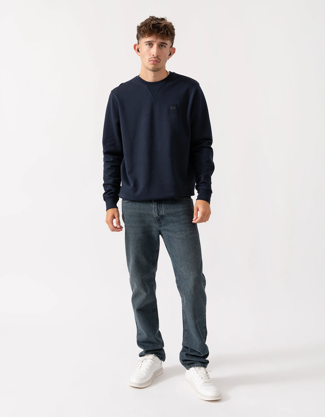 Curator Mens Crewneck Sweatshirt - Dark Ink