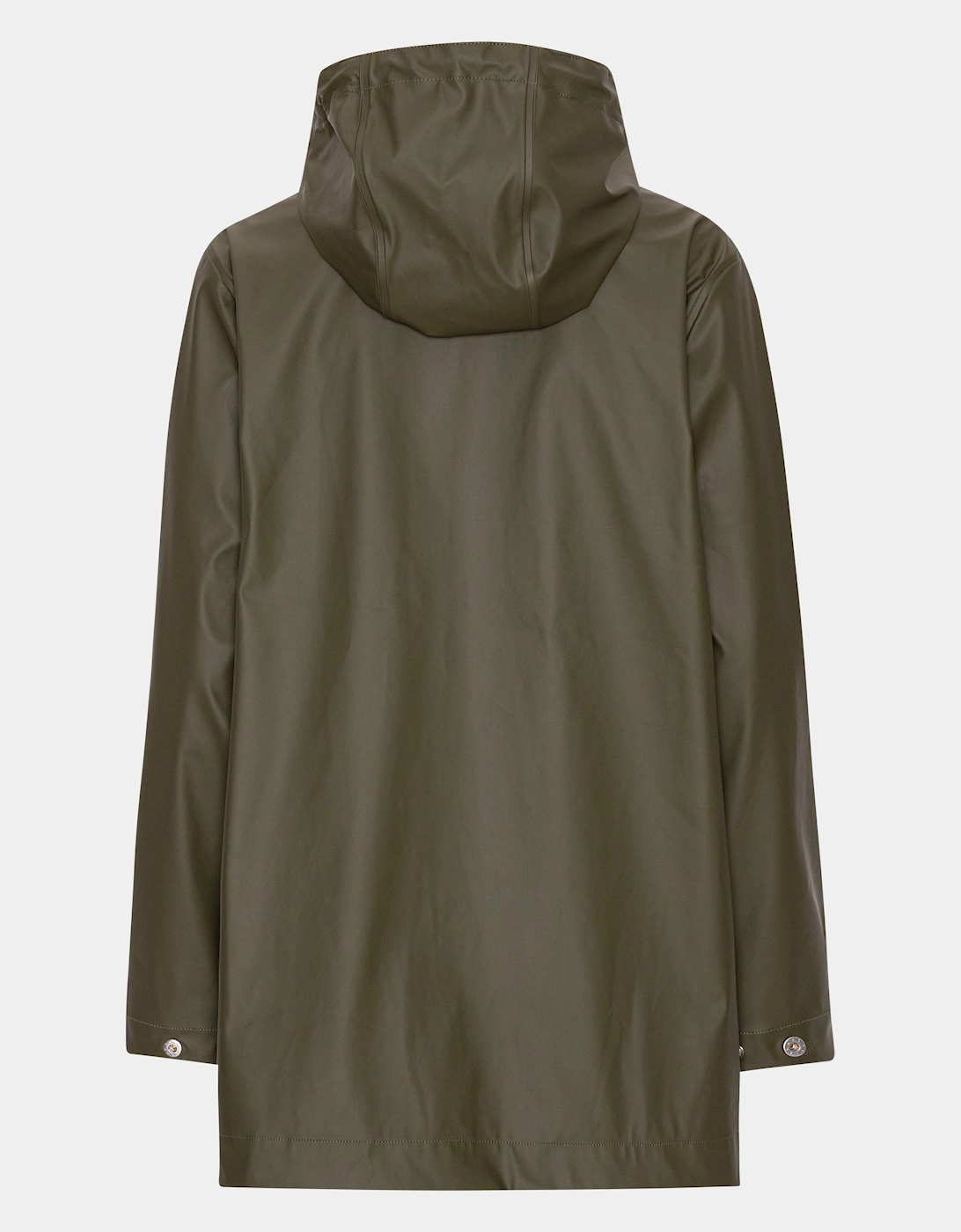 Rain Womens Short Rubberised Raincoat - Army 410