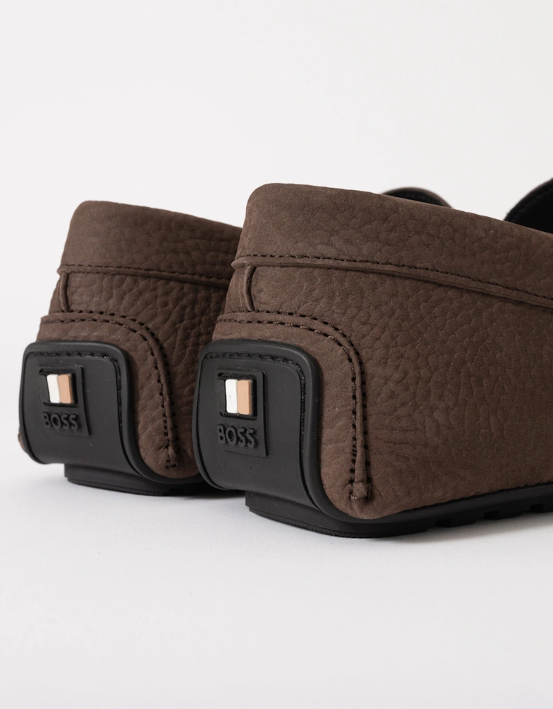 BOSS Orange Noel Mens Moccasins 50548116 - Dark Brown 205
