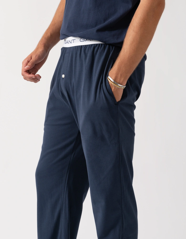 Mens Jersey Pyjama Pants - 410 Marine