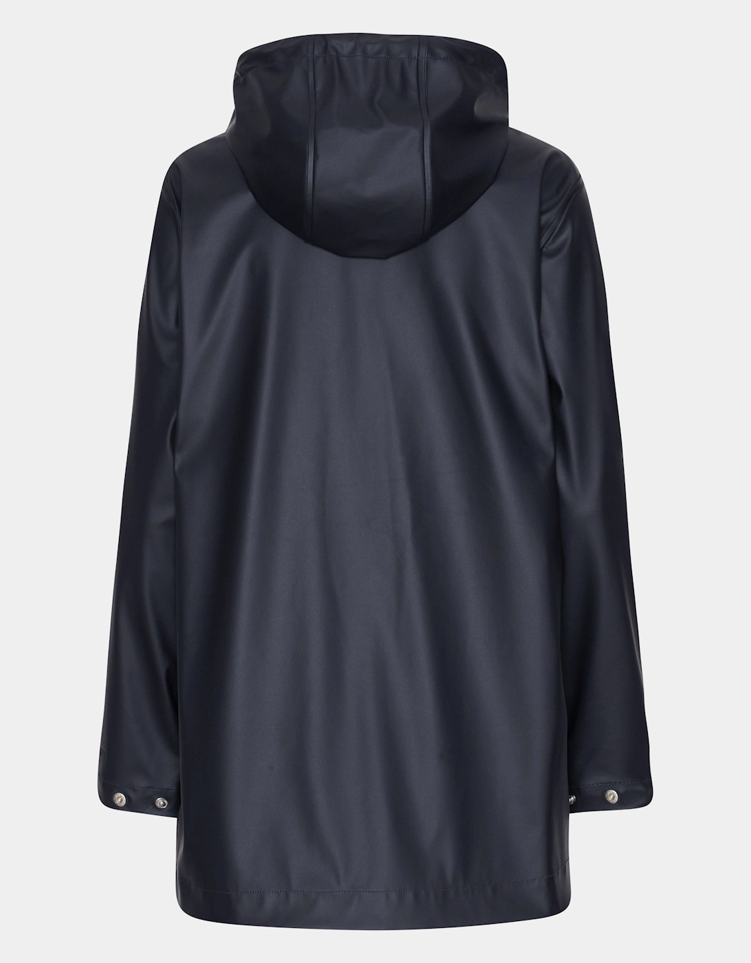 Rain Womens Short Rubberised Raincoat - Dark Indigo 660