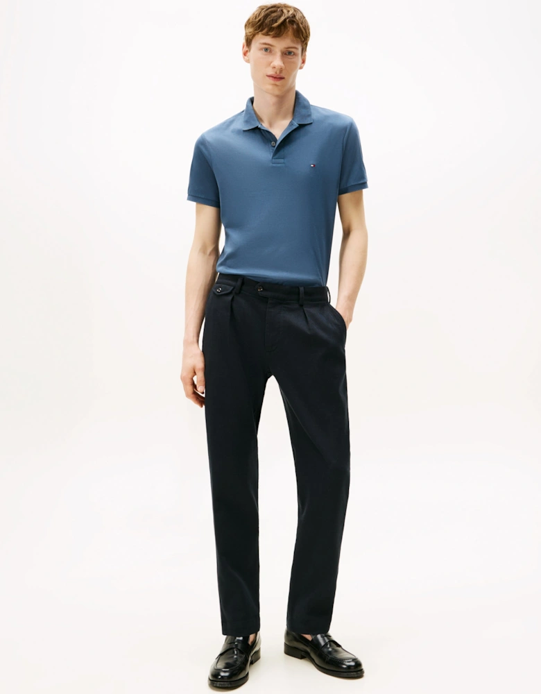 Liquid Cotton Regular Fit Mens Polo - Aegean Sea