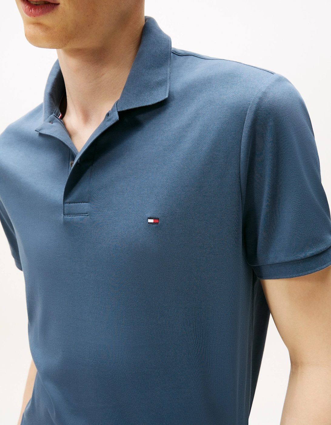 Liquid Cotton Regular Fit Mens Polo - Aegean Sea
