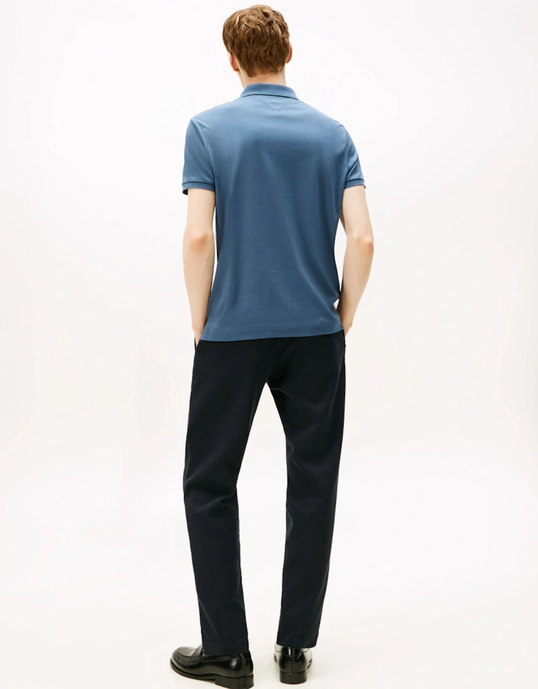 Liquid Cotton Regular Fit Mens Polo - Aegean Sea