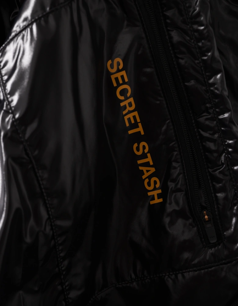 Kings Puffer Jacket Shearling - Black With Black Shearling 305