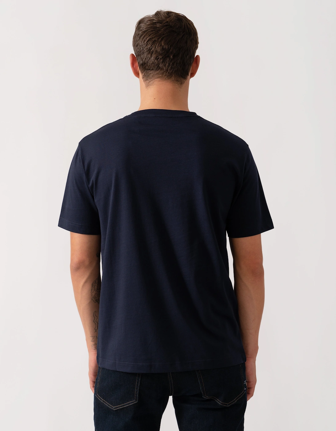 Mens G Badge Short Sleeve T-Shirt - 433 Evening Blue