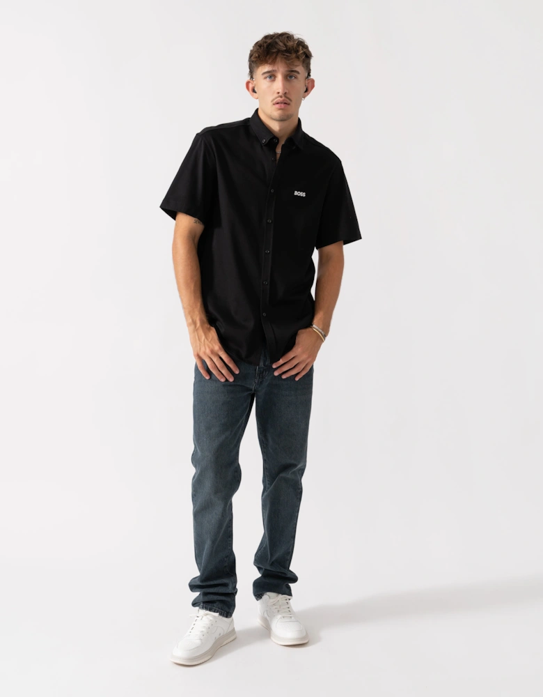 BOSS Green B_Motion Mens Short Sleeve Shirt 50544784 - Black 002