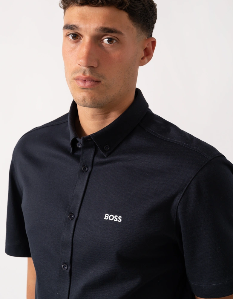 BOSS Green B_Motion Mens Short Sleeve Shirt 50544784 - Dark Blue 402