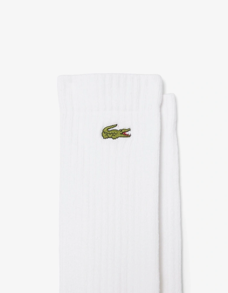 3 Pack Sport Mens High Cut Socks - White/White-White Z92