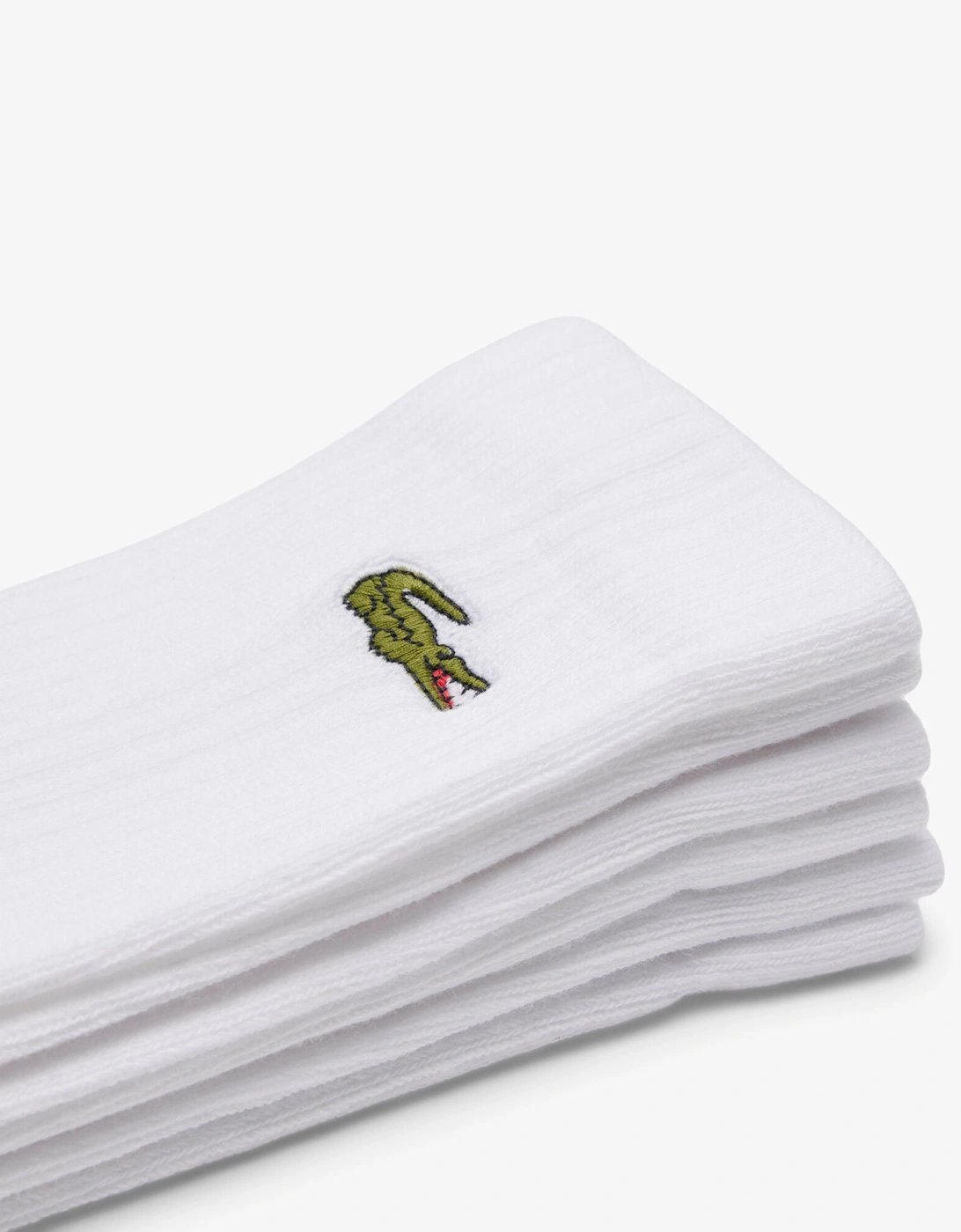 3 Pack Sport Mens High Cut Socks - White/White-White Z92