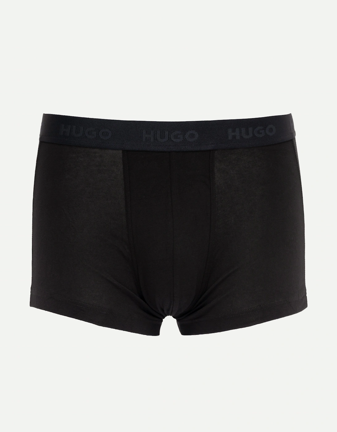HUGO 3-Pack Mens Trunks with Coloured Waistbands - Black 009