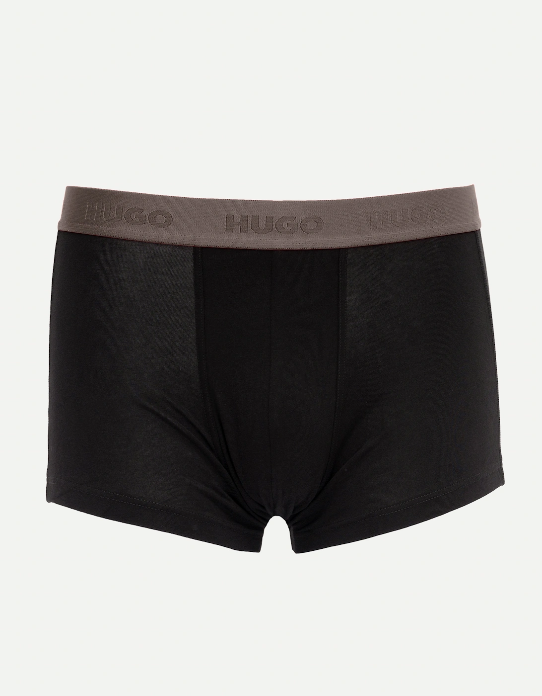 HUGO 3-Pack Mens Trunks with Coloured Waistbands - Black 009