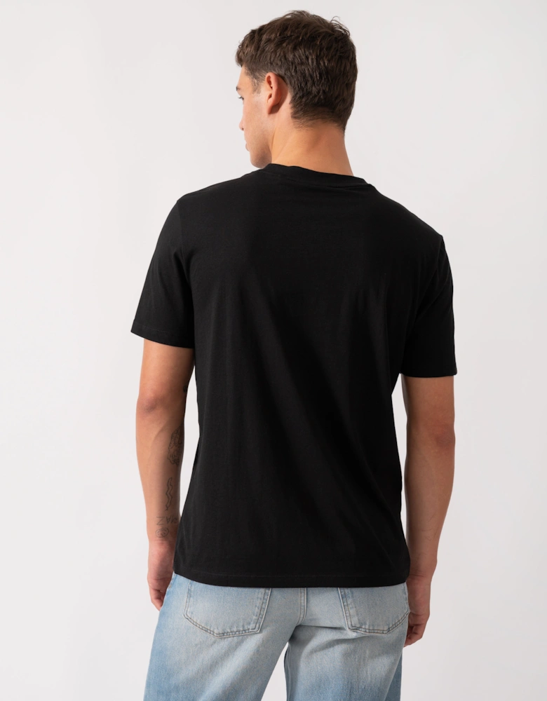 HUGO Dapusi Mens Logo Print T-Shirt - Black 002