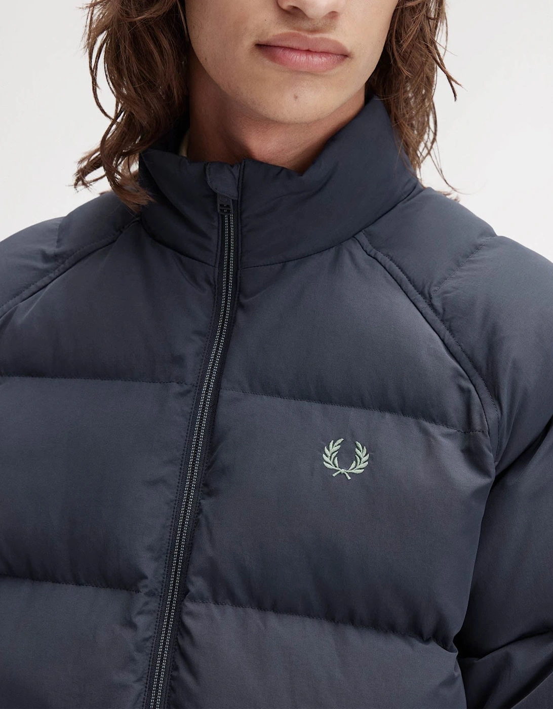 Mens Raglan Sleeve Padded Jacket - Dark Airforce 738