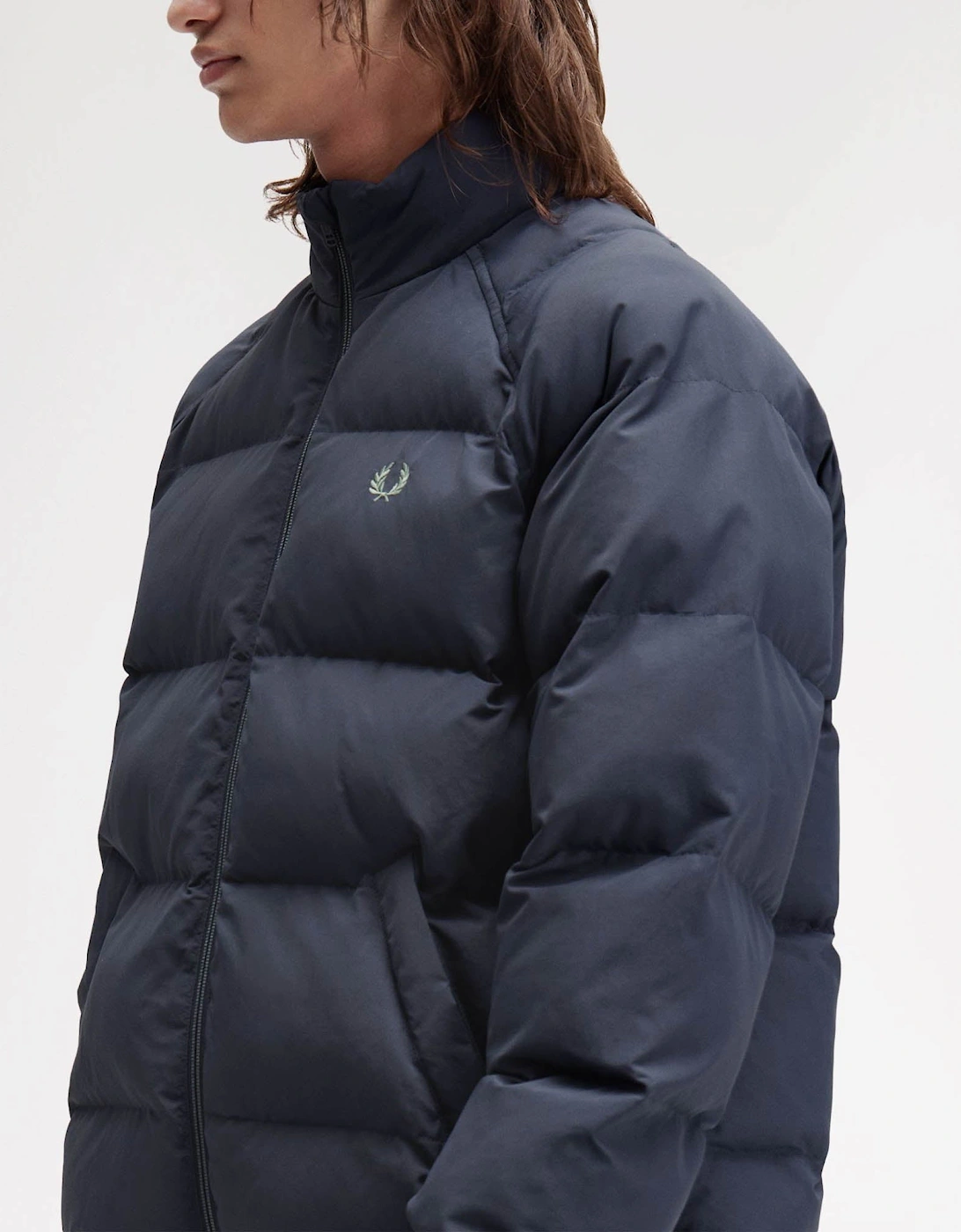 Mens Raglan Sleeve Padded Jacket - Dark Airforce 738
