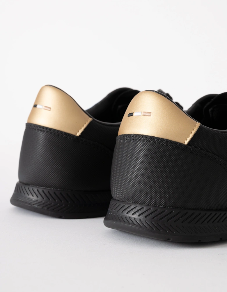 BOSS Orange Nitan_Lowp_txthem Mens Trainers - Black 007