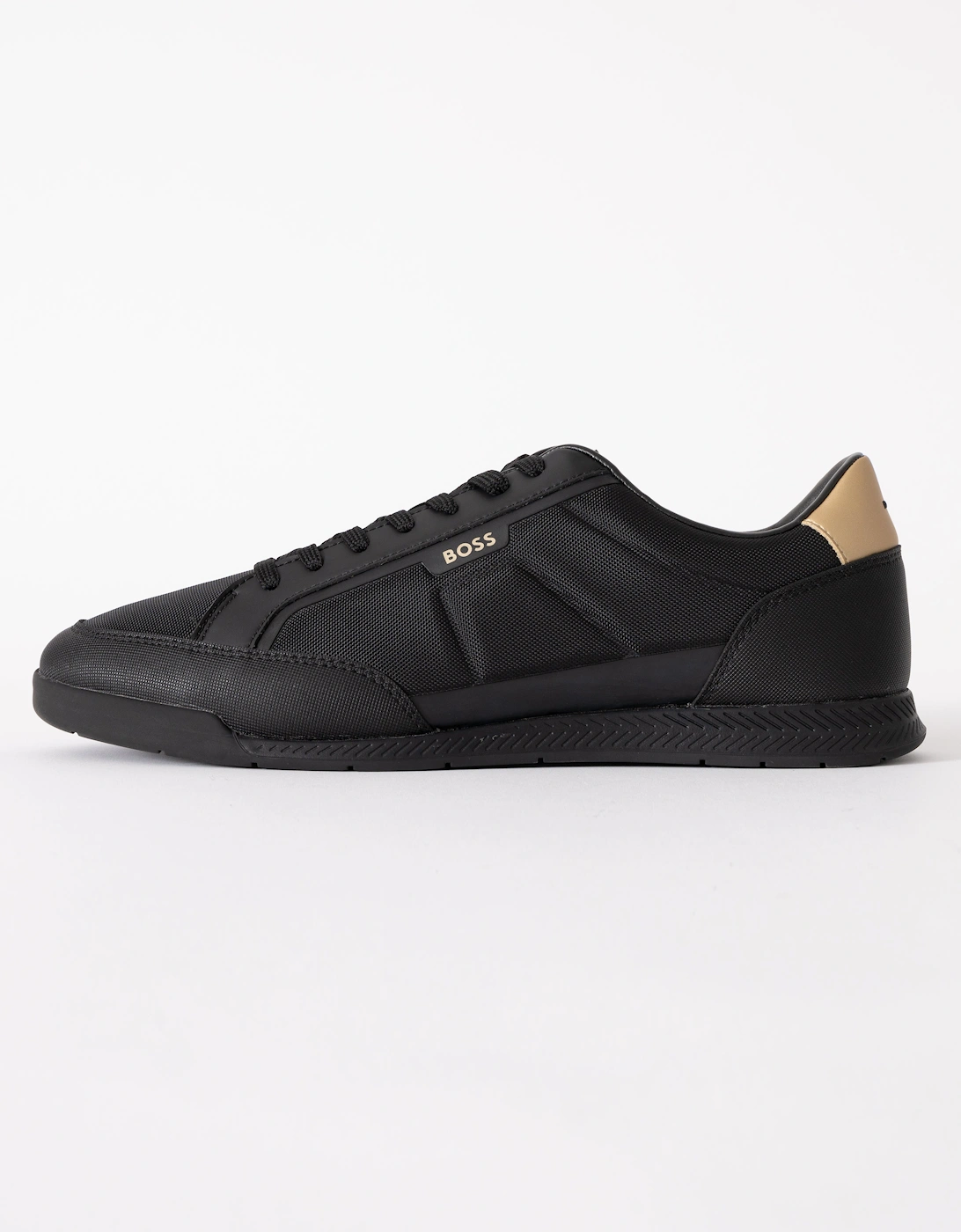 BOSS Orange Nitan_Lowp_txthem Mens Trainers - Black 007