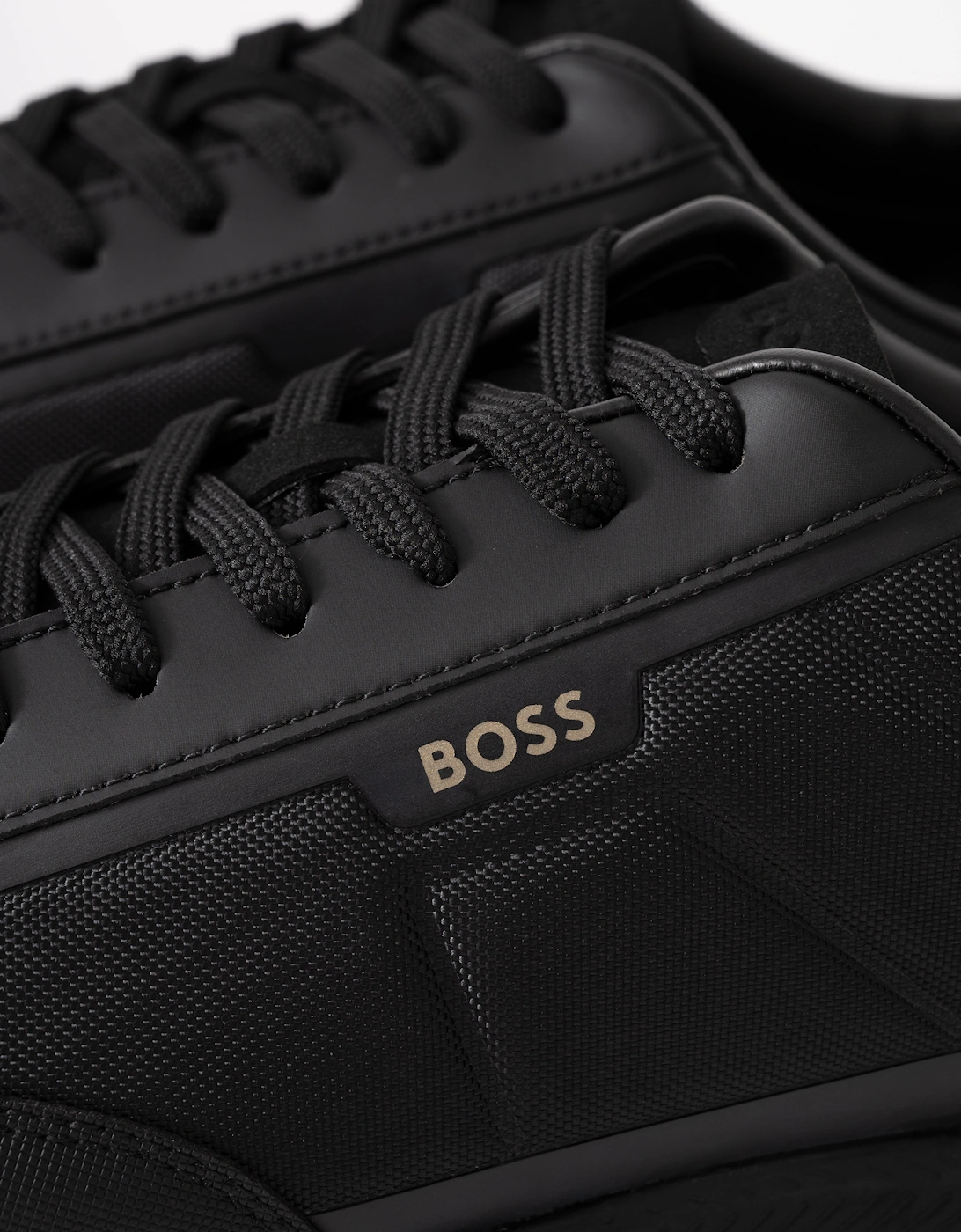 BOSS Orange Nitan_Lowp_txthem Mens Trainers - Black 007