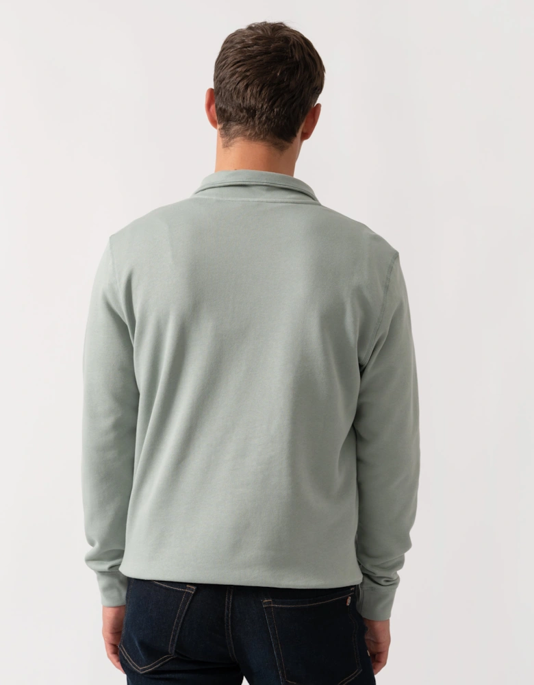 BOSS Orange Zetrust Mens 1/4 Zip Sweatshirt - Open Green 351