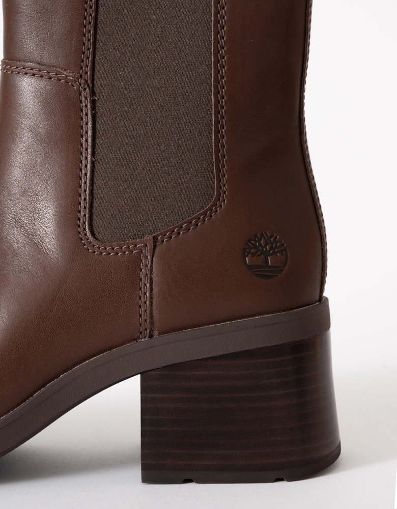 Bellevaux Mid Womens Chelsea Boot - Dark Brown Full Grain