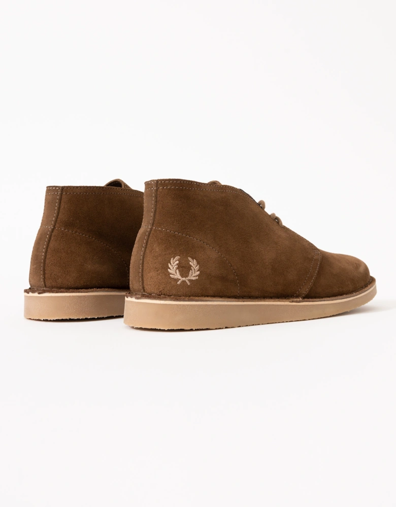 Hawley Suede Mens Desert Boots - Marsh Brown Z24