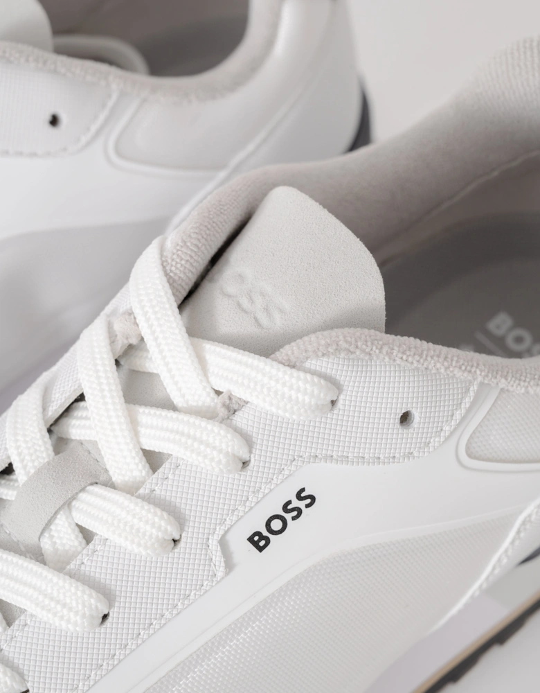 BOSS Orange Parkour-L_Runn_txhf Mens Trainers - Open White 122