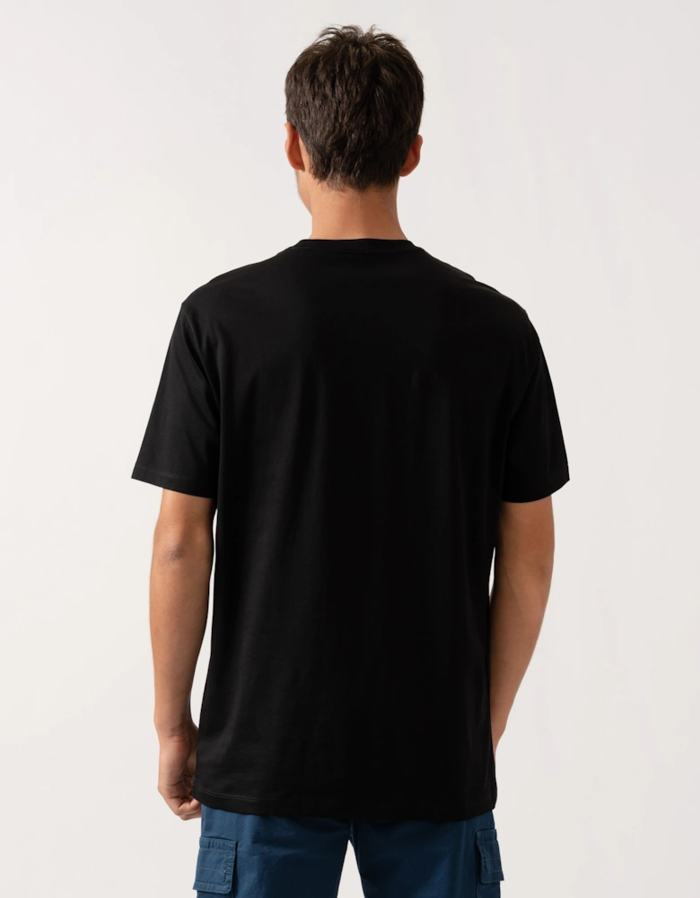 Mens Regular Fit Mercerised Cotton T-Shirt - Black UC001