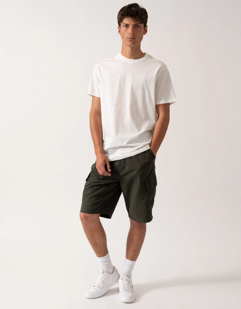 Mens Regular Fit Mercerised Cotton T-Shirt - Off White U0009