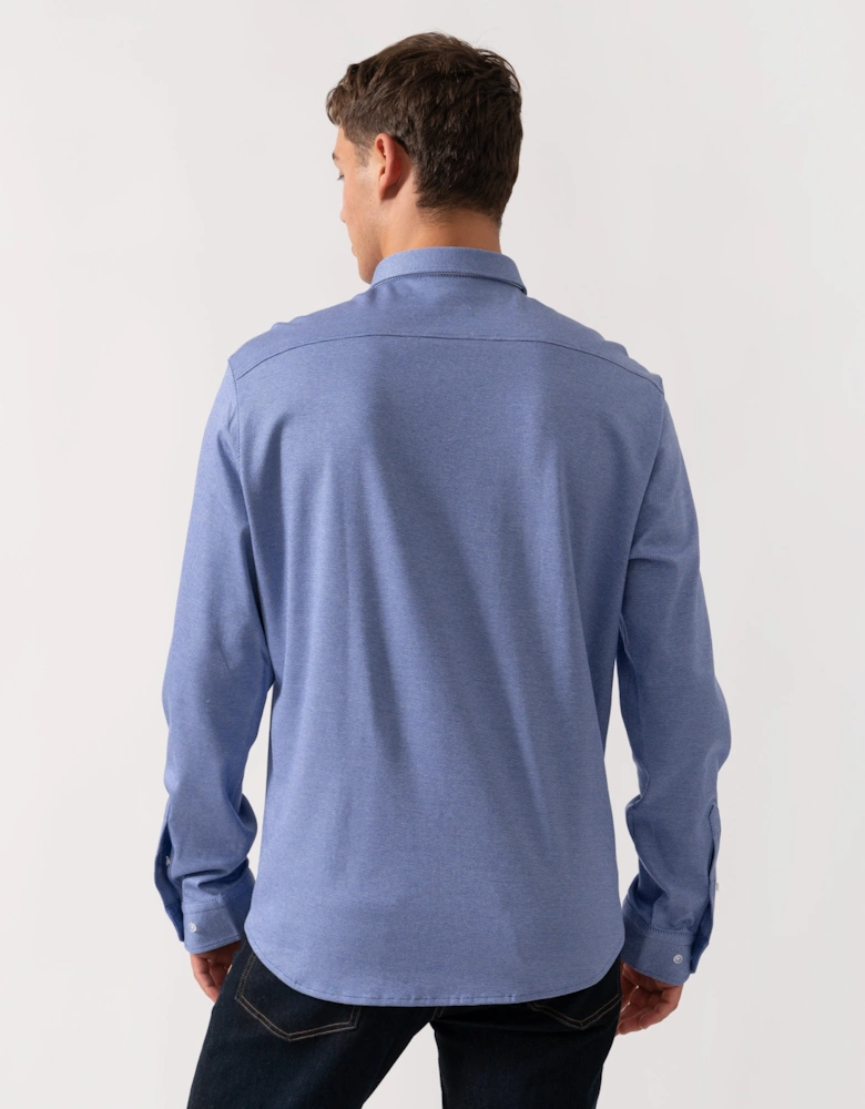 BOSS Green B_Motion Mens Regular-Fit Shirt in Dynamic Cotton Jersey  - Medium Blue 422