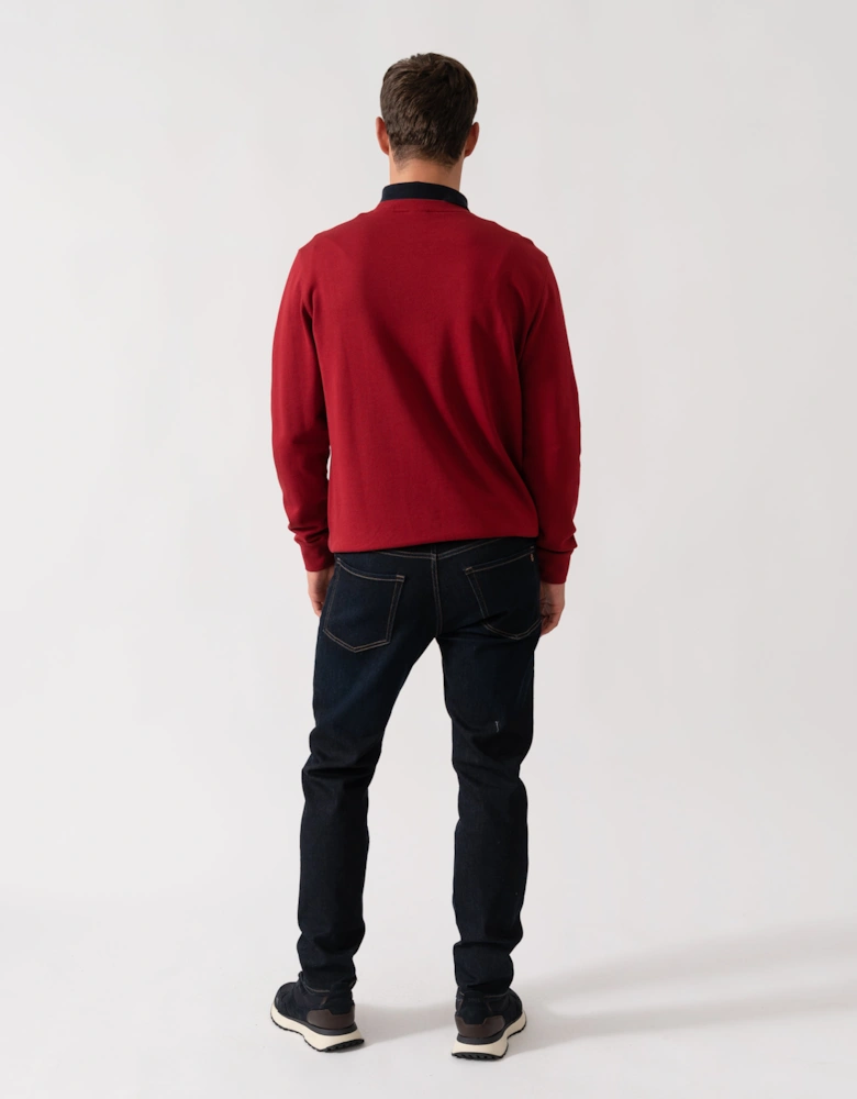 BOSS Orange Westart Mens Crew Neck Sweatshirt With Logo Patch - Medium Red 614