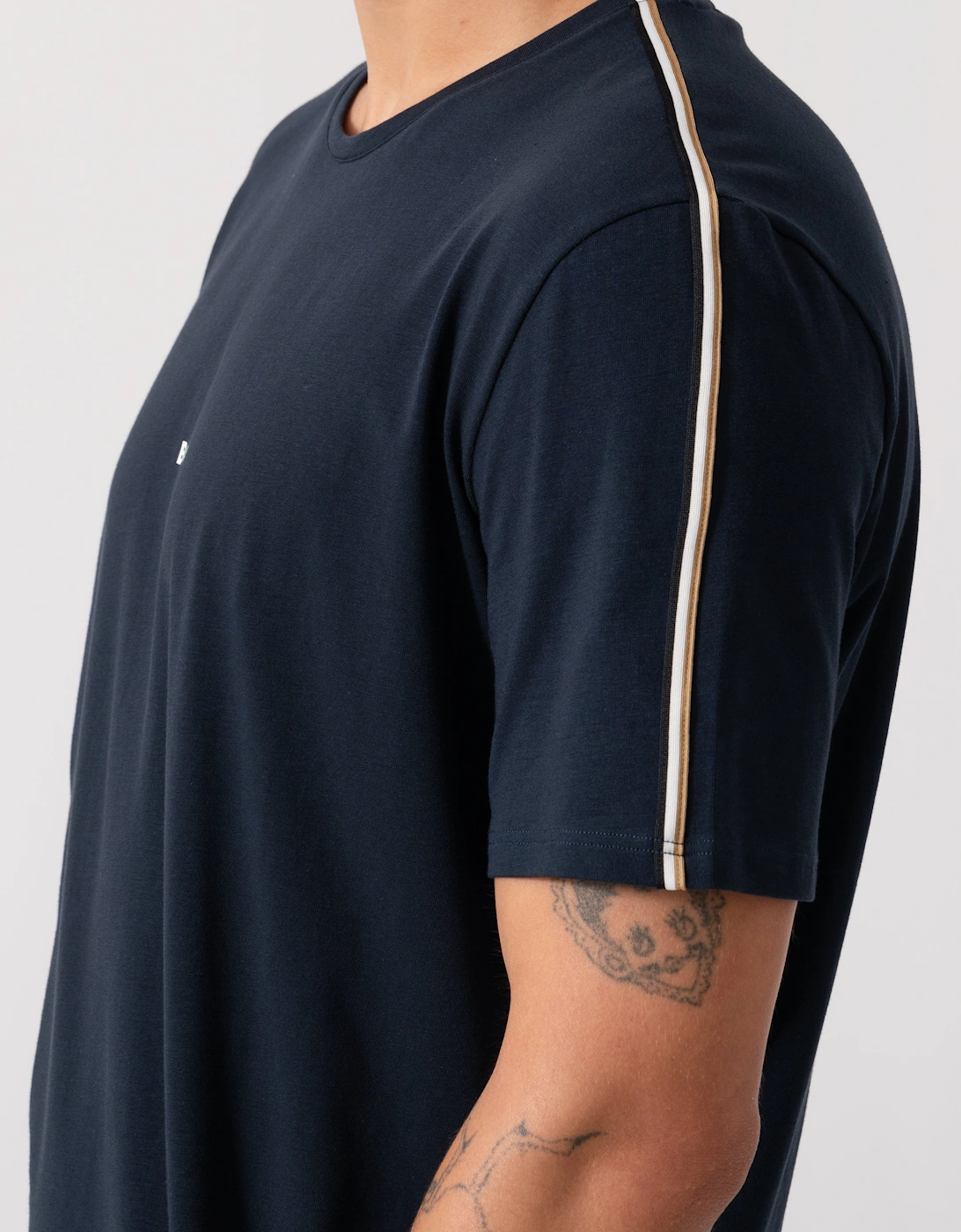 BOSS Orange Unique Mens Pyjama T-Shirt - Dark Blue 403