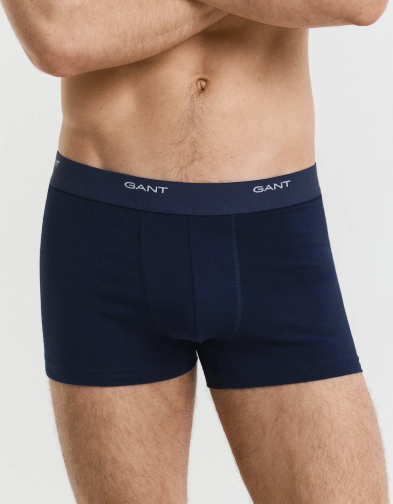 3-Pack Mens Core Trunks with Logo Waistband - 105 Multicolour