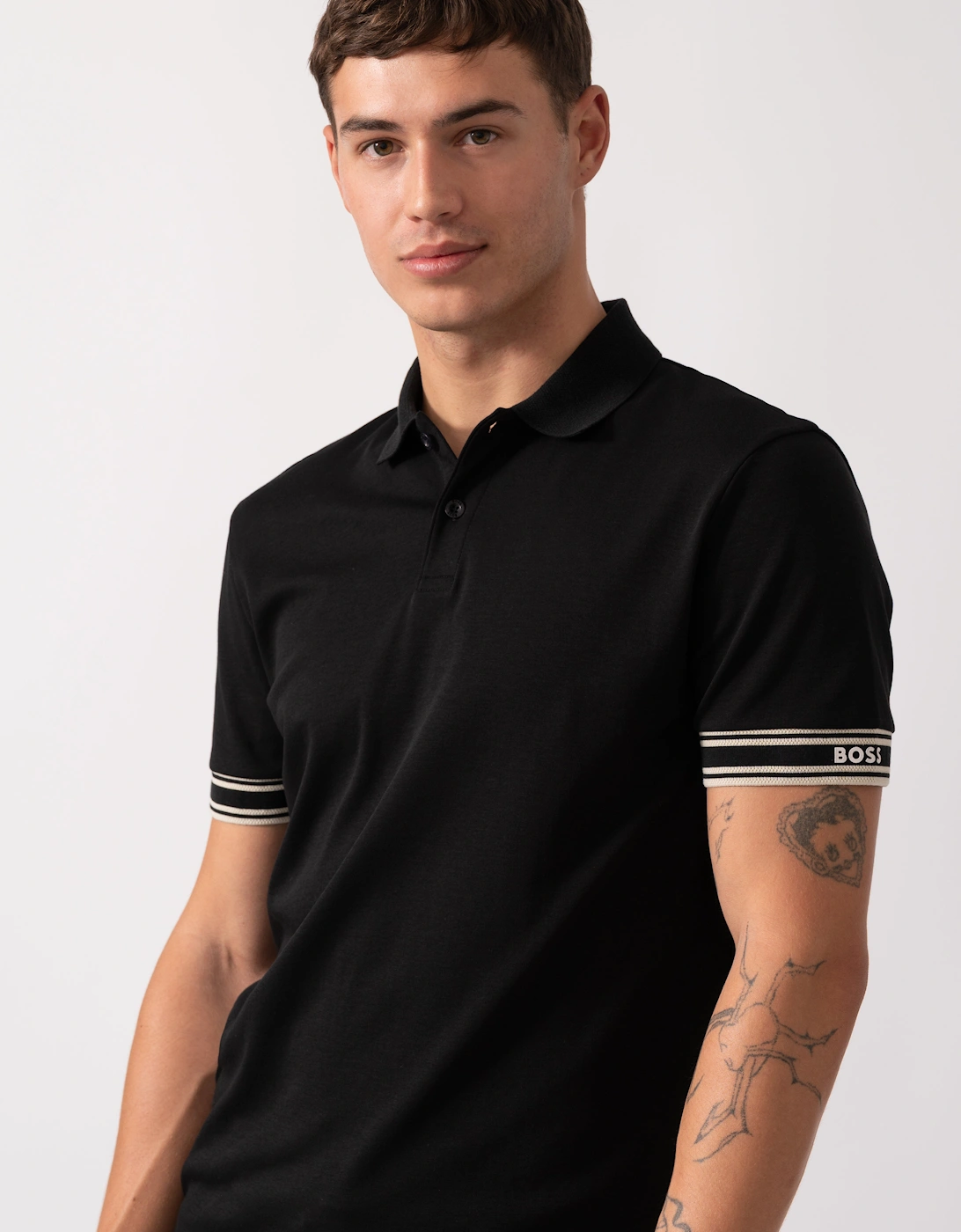 BOSS Green Zone Mens Polo Shirt - Black 002