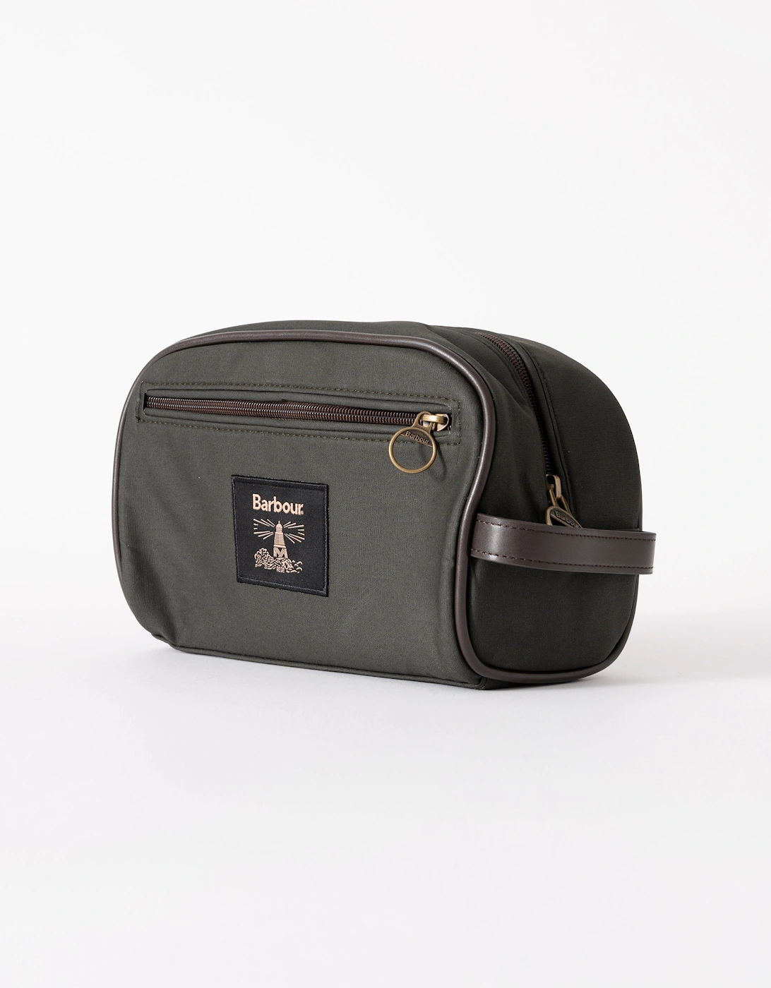 Wax Mens Washbag - Olive/Beacon