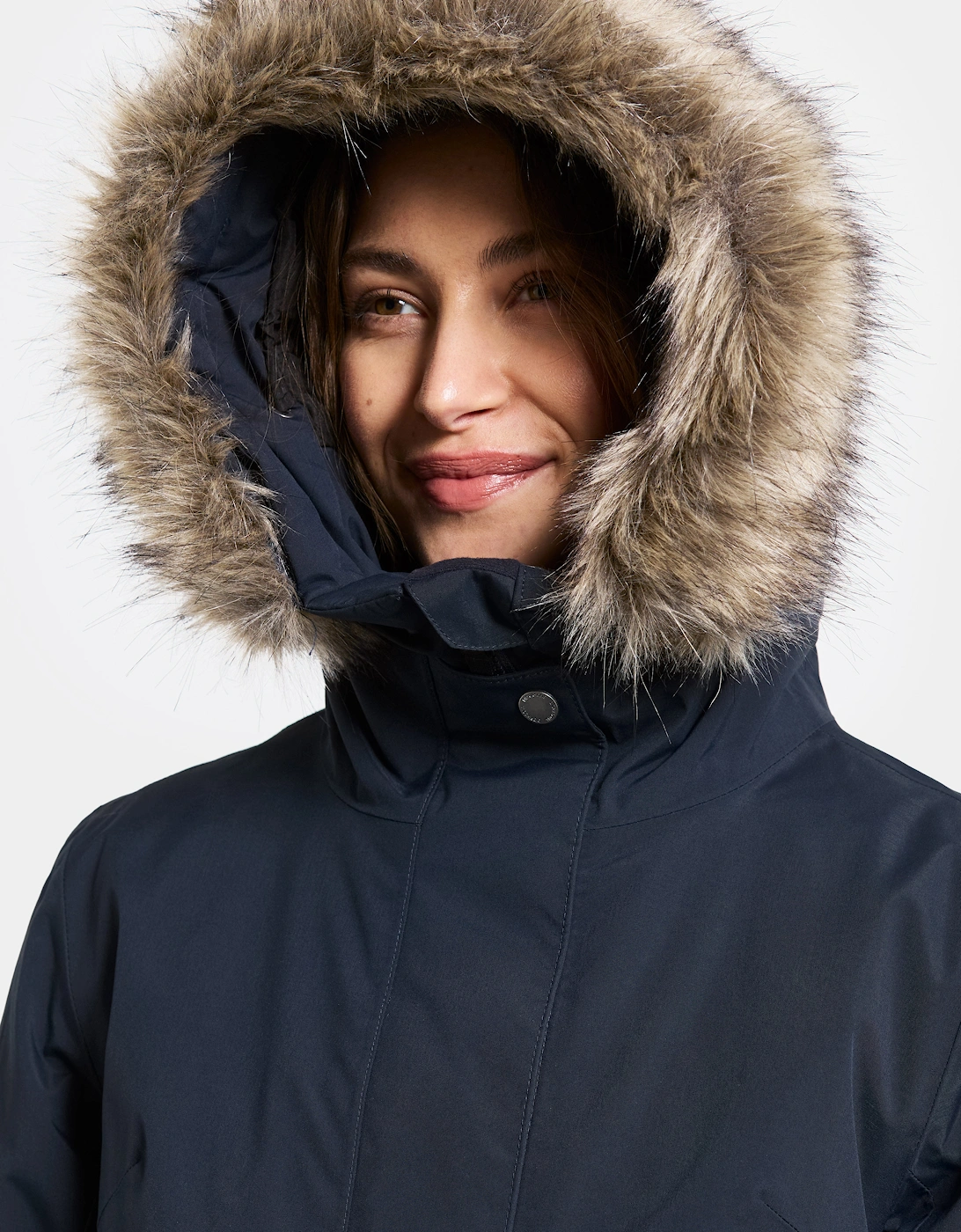 Erna Womens Parka - Dark Night Blue 999