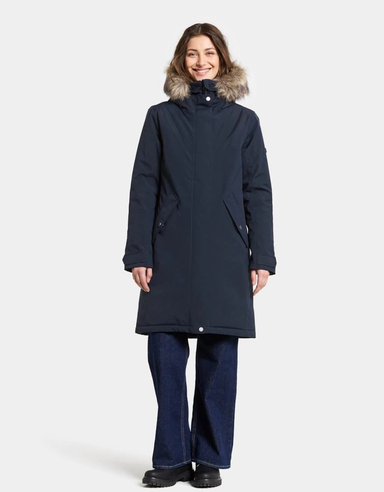 Erna Womens Parka - Dark Night Blue 999