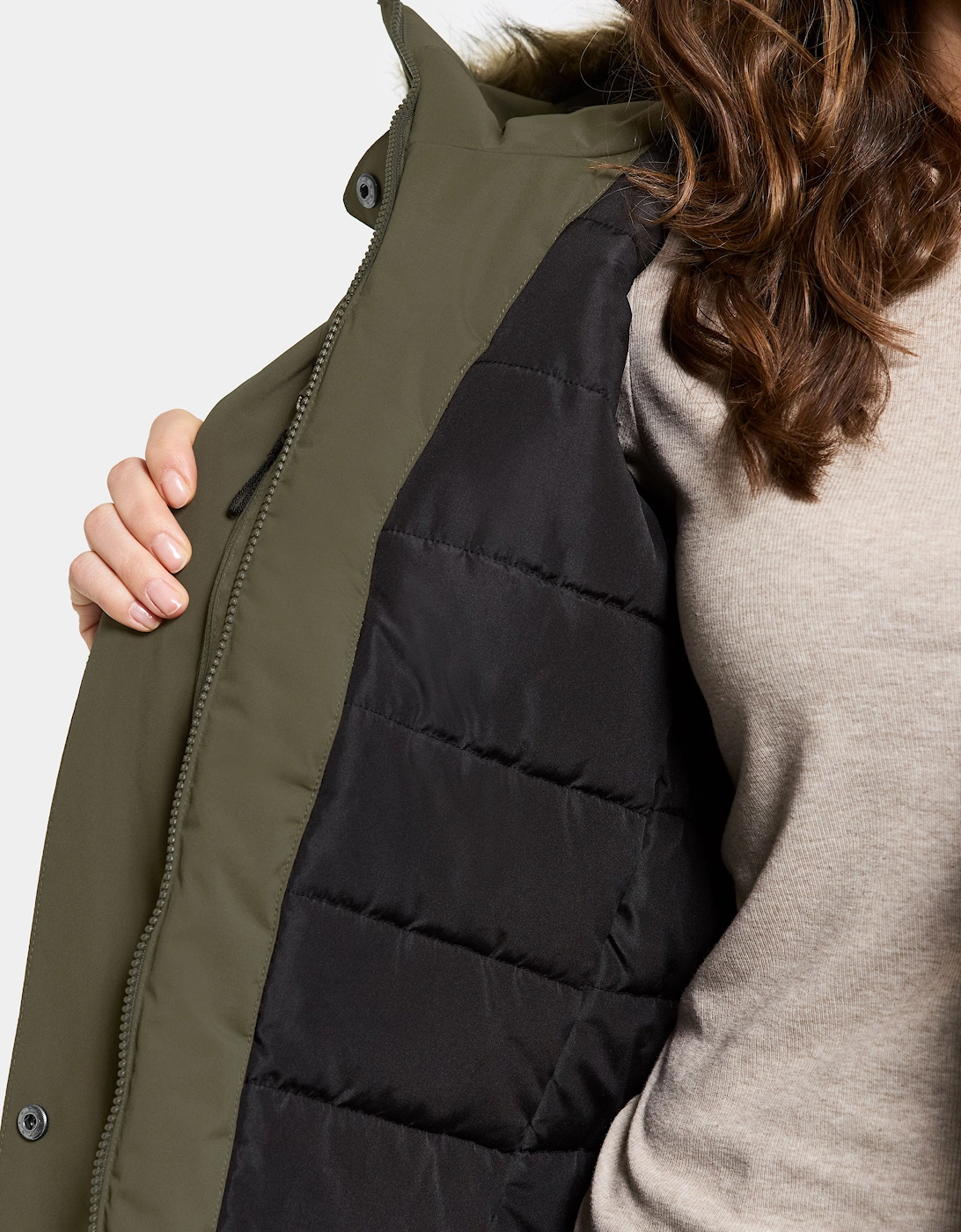 Erna Womens Parka - Deep Green 300