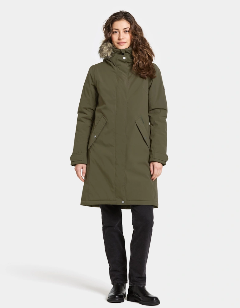 Erna Womens Parka - Deep Green 300